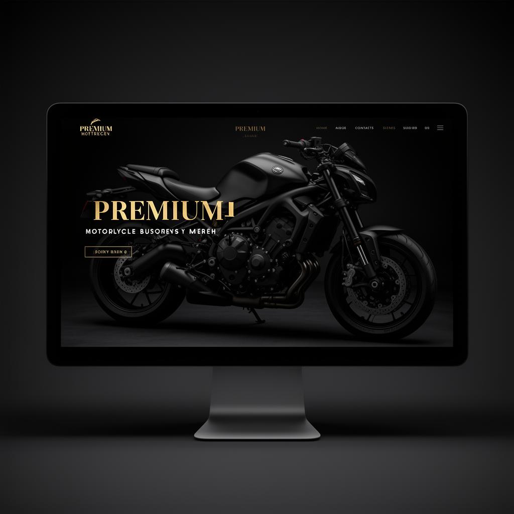 Onyx Moto Brand — Brand Identity website mockup